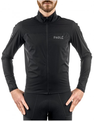 Light jacket with a membrane for wind and rain Black