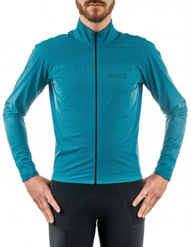 Light jacket with a windproof and rainproof membrane, turquoise