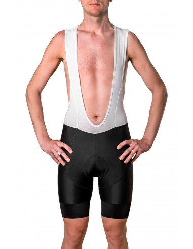Men's shorts with a white suspender