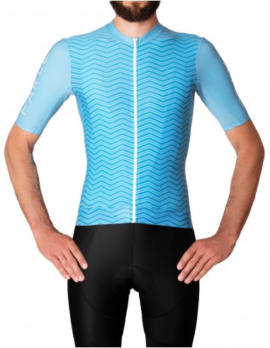 Chevron Blue cycling jersey