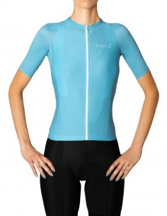 celeste cycling jersey