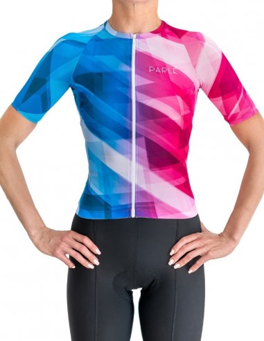 Chemise de cyclisme avec une couleur unique. Couleur Glow Femme